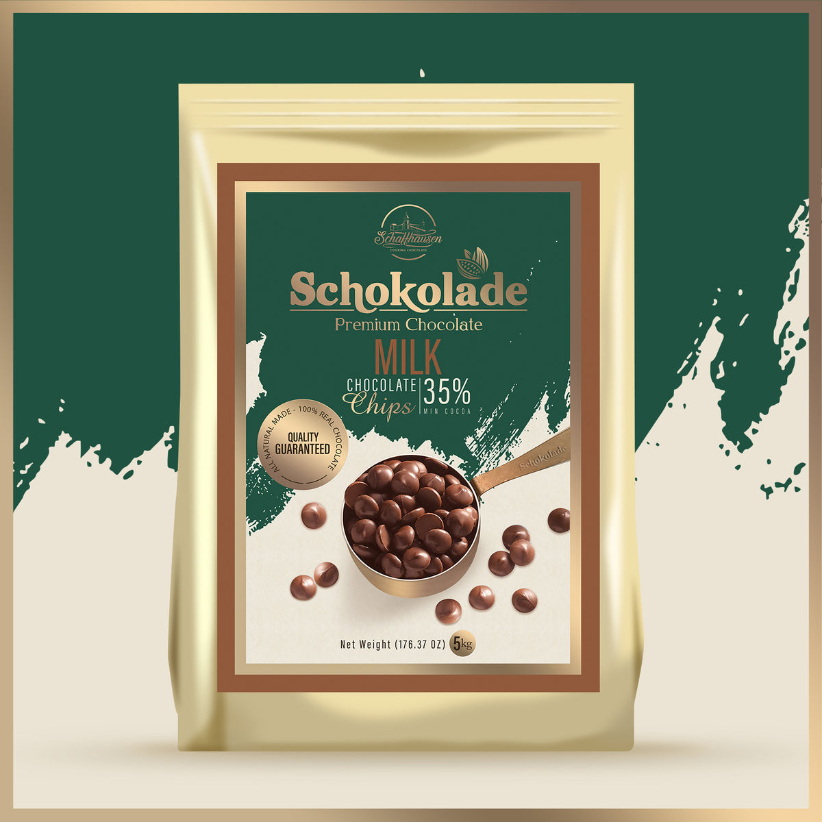 Schokolade Milk Chocolate Chips 35% Cocoa